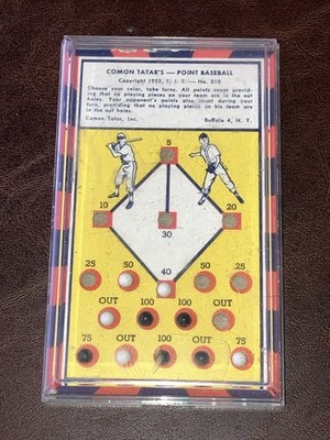 Vintage 1953 Common Tatar s Point Baseball Dexterity Game No. 310 Buffalo NY