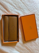 Hermès Evelyne Long Wallet - Leder Epsom Gol...