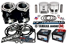 CP-Carrillo Yamaha Banshee 66mm +2 Big Bore Cylinder Pistons Top End Rebuild Kit