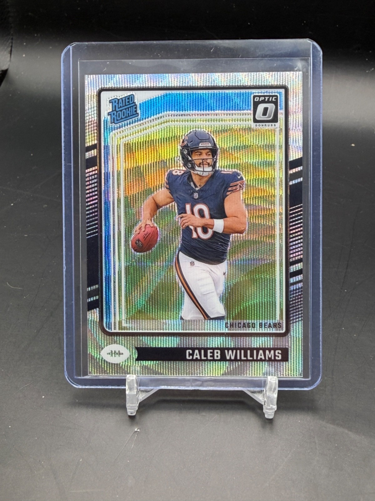2024 Panini Donruss Optic Caleb Williams #201 /300 Wave Prizm Rookie RC PC