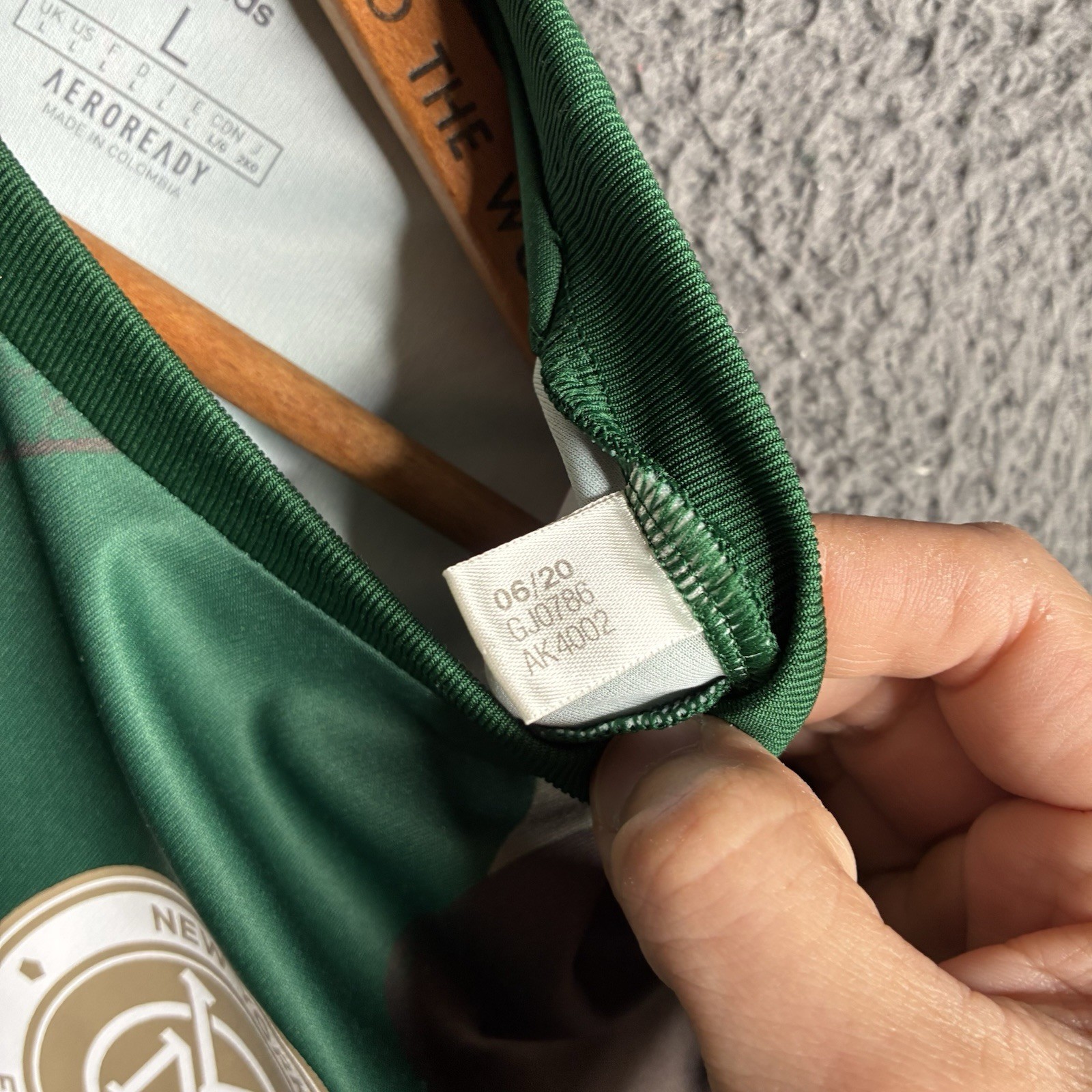 Adidas 2020/21 NYCFC Soccer Jersey Pre-Match GJ0786 Men’s Size Large thumbnail 5