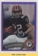 2011 Topps Chrome Retail Purple Refractor 107/499 Jacquizz Rodgers #163 READ 3tb