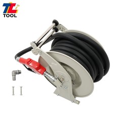 1" x 50' Retractable Diesel Hose Reel Fuel Hose Reel With Fueling Nozzle