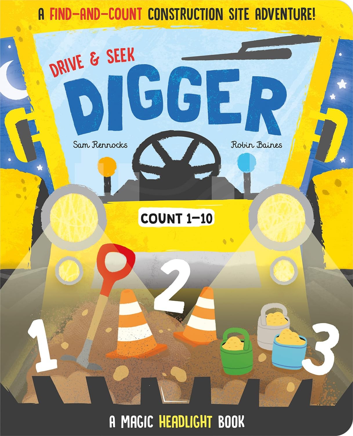 Drive & Seek Digger - A Magic Find & Count Adventure: A Magic He