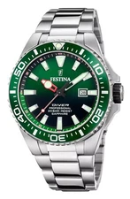 Festina The Originals Green Dial Quartz Diver's 200M Men's Watch F20663-2