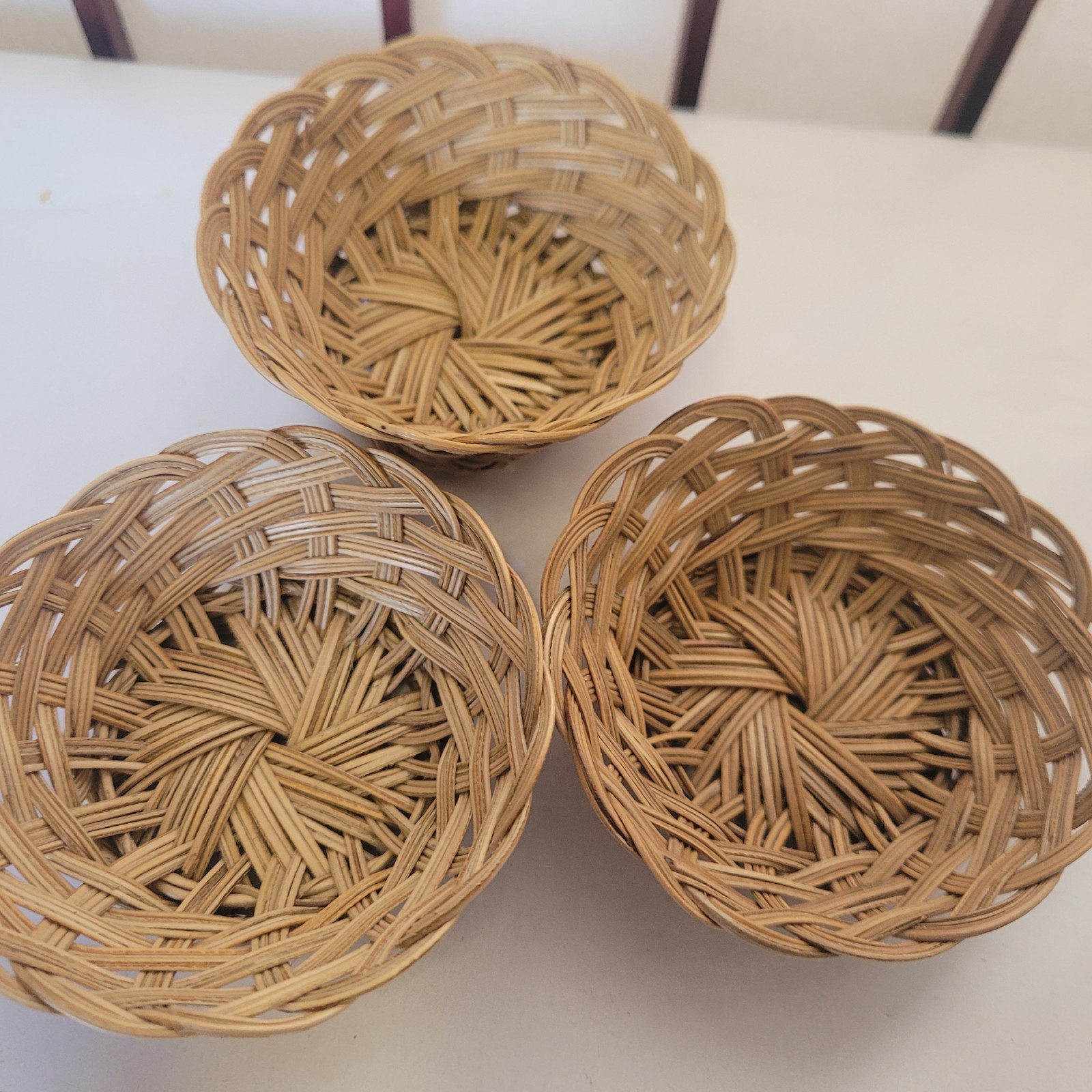 3 Miniature Weave Baskets