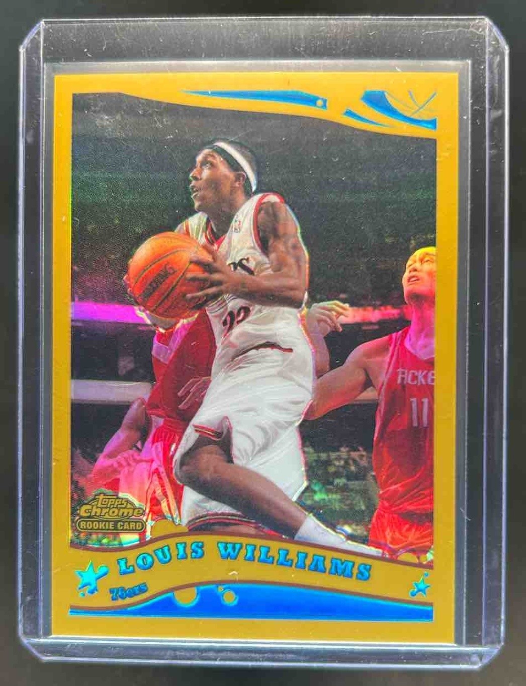 2005-06 Topps Chrome Louis Williams Refractor Gold Rookie RC #86/99 76ers