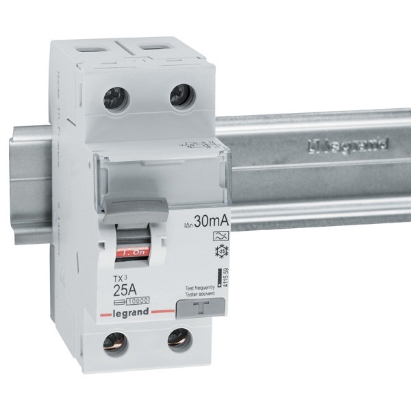 Legrand Grigio Interruttore Differenziale, Interruttore Di Circuito Di Guasto A Terra 25 A 0,03 A - Immagine 2