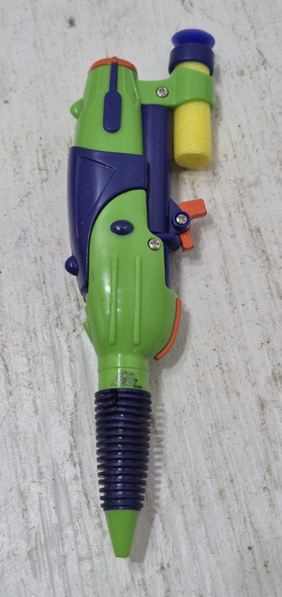 Vintage 2000s Y2K Nerf Dart Blaster Stylus Pen Gun Retro w/1 Dart