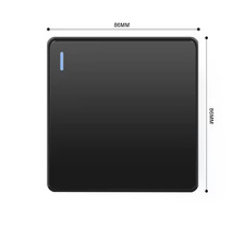 2 Way Light Switch 1/2/3 Gang Lightswitches Push Toggle Control Wall Mounted UK 