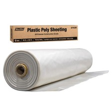 Lauco Heavy Duty Construction Plastic Sheeting 10 X 100 Roll 6 Mil Clear