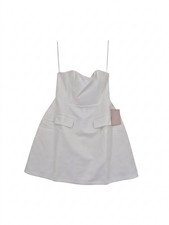 Odd Muse Strapless Mini Dress White - M