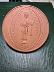 Large Meissen Böttger stoneware medal Hochstift Meissen 1976 Saxony