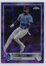 2022 Topps Chrome Sapphire Edition Purple 9/10 Yandy Diaz #496 18ye