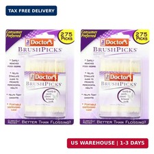 The Doctor's BrushPicks Toothpicks, 275 Picks Per Pack 2 Packs