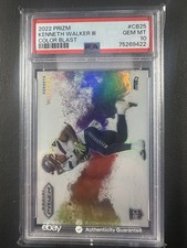 2022 Panini Prizm Color Blast Kenneth Walker III RC PSA 10 Rookie