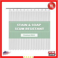 Clear Shower Curtain Liner 5g Heavy Duty Peva Waterproof with 72''x72'