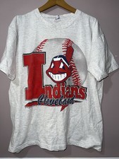 VINTAGE 1995 CLEVELAND INDIANS GUARDIANS CHIEF WAHOO SHIRT XL