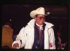 William Shatner Candid 1980's near Ronald McDonald Original Photo Transparency 