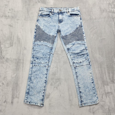 #ad #ad Steve#x27;s Jeans Jeans Womens 12 Blue Acid Wash Mid Rise Skinny Moto Stretch Denim $29.99