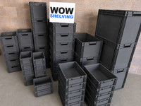Heavy Duty Plastic Storage Boxes Container Industrial Box Euro Stacking Crates