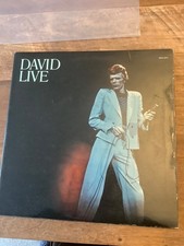 DAVID BOWIE David Live RCA RECORDS 1974 VG++ double album ORANGE LABEL reissue