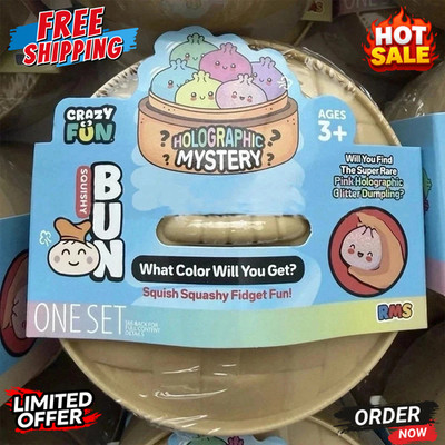 Crazy Fun Mystery Squishy Bun Mystery Dumpling GLITTER USA