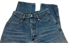 Women's 13 ROCKY MOUNTAIN High Rise Bare Bottom Blue Jeans Denim Bottoms