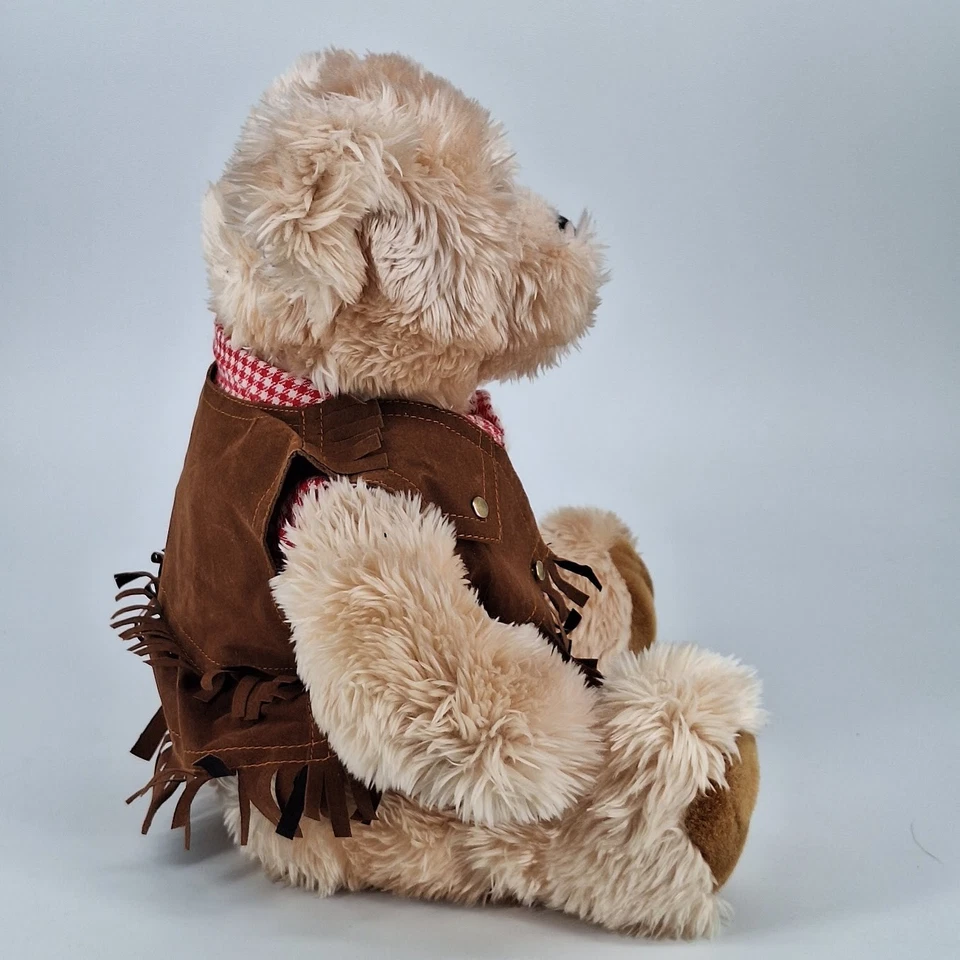 Oso de peluche vaquero vintage 2001 Bear Factory 16" con traje Foto 2 de 4