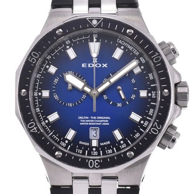 EDOX 10109-3CA-BUIN blaues Zifferblatt Quarz Herren Armbanduhr