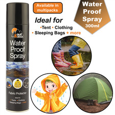 Waterproof Spray Fabric Protector 300ml for Clothing Tents Shoes Camping Coats