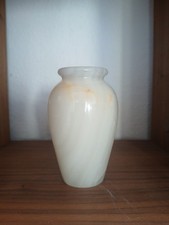 Vase Blumenvase Onyx Marmor Alabaster Naturstein Aragonit Edelstein Antik jade