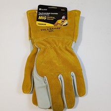 TILLMAN 50 TOP GRAIN/SPLIT COWHIDE MIG GLOVES Large NEW