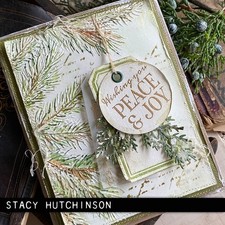Sizzix 3D Texture Fades Embossing Folder A6 Pine Branches
