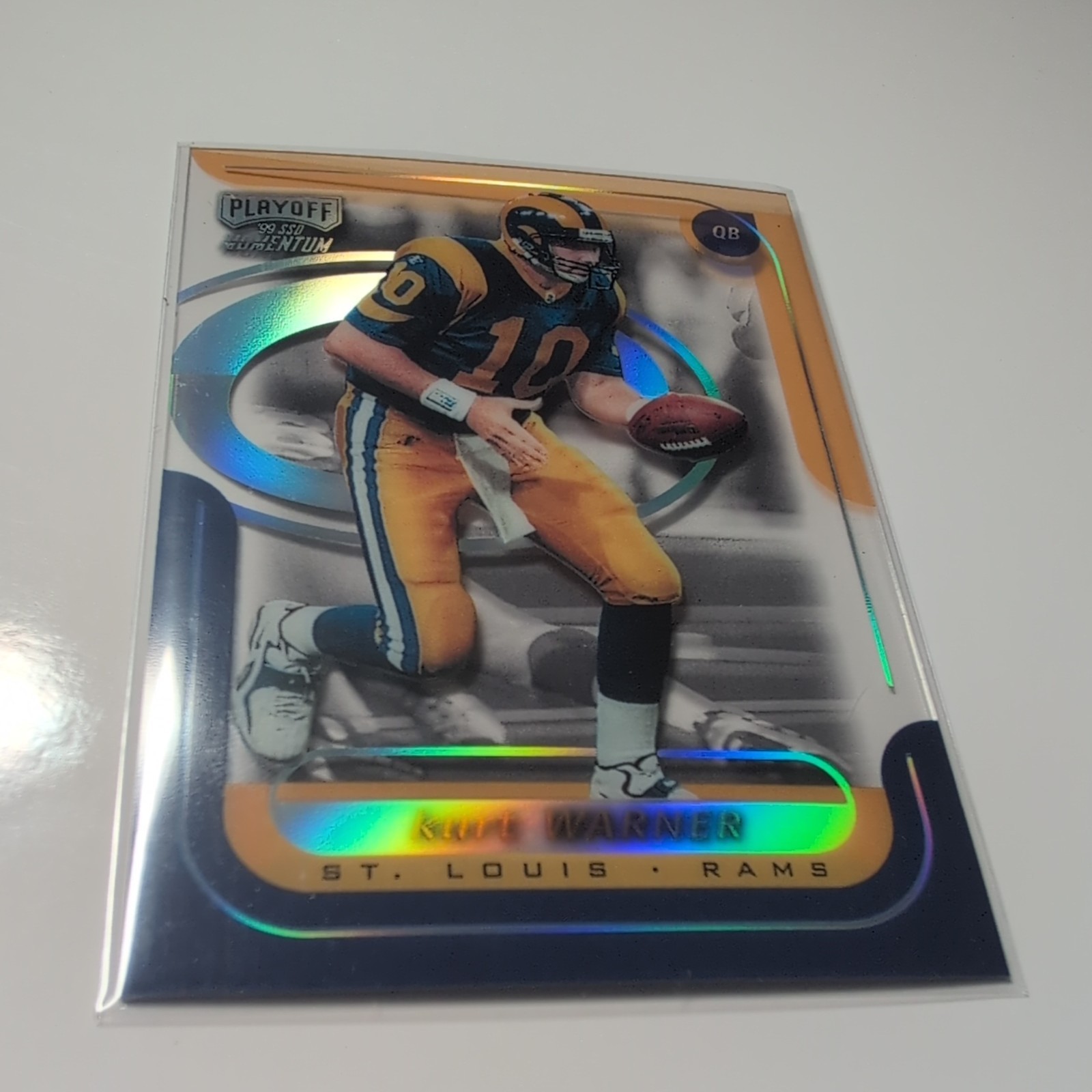 Playoff 1999 Momentum SSD RC Kurt Warner #144 St. Louis Rams NFL Football Card