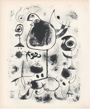 Joan Mirò - Personaggio - Litografia