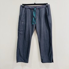 FIGS Technical Collection Kade Cargo Scrub Pants Women s XL Petite Graphite Gray
