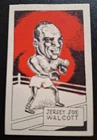 RARE 1949 D CUMMINGS & SON- FAMOUS FIGHTERS  JERSEY JOE WALCOTT  SWOP CARD - EX