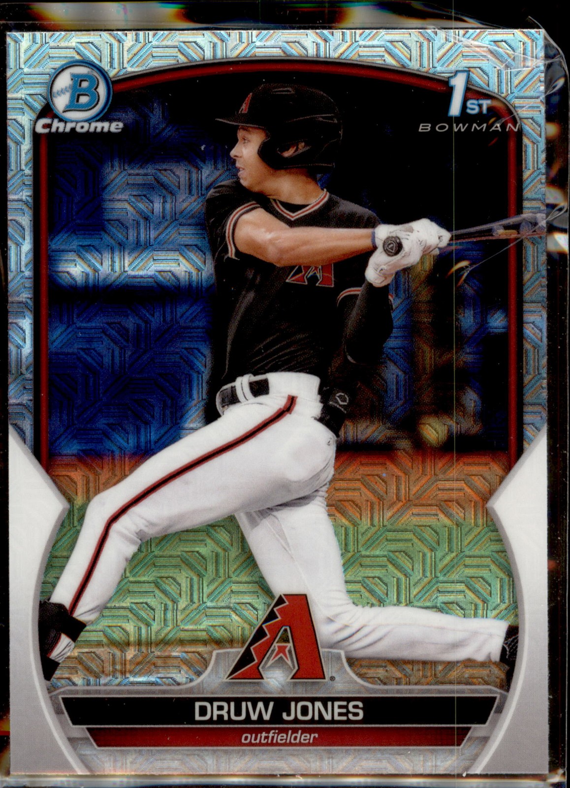 2023 Bowman #BCP-25 Druw Jones Chrome Prospects Mojo Refractors