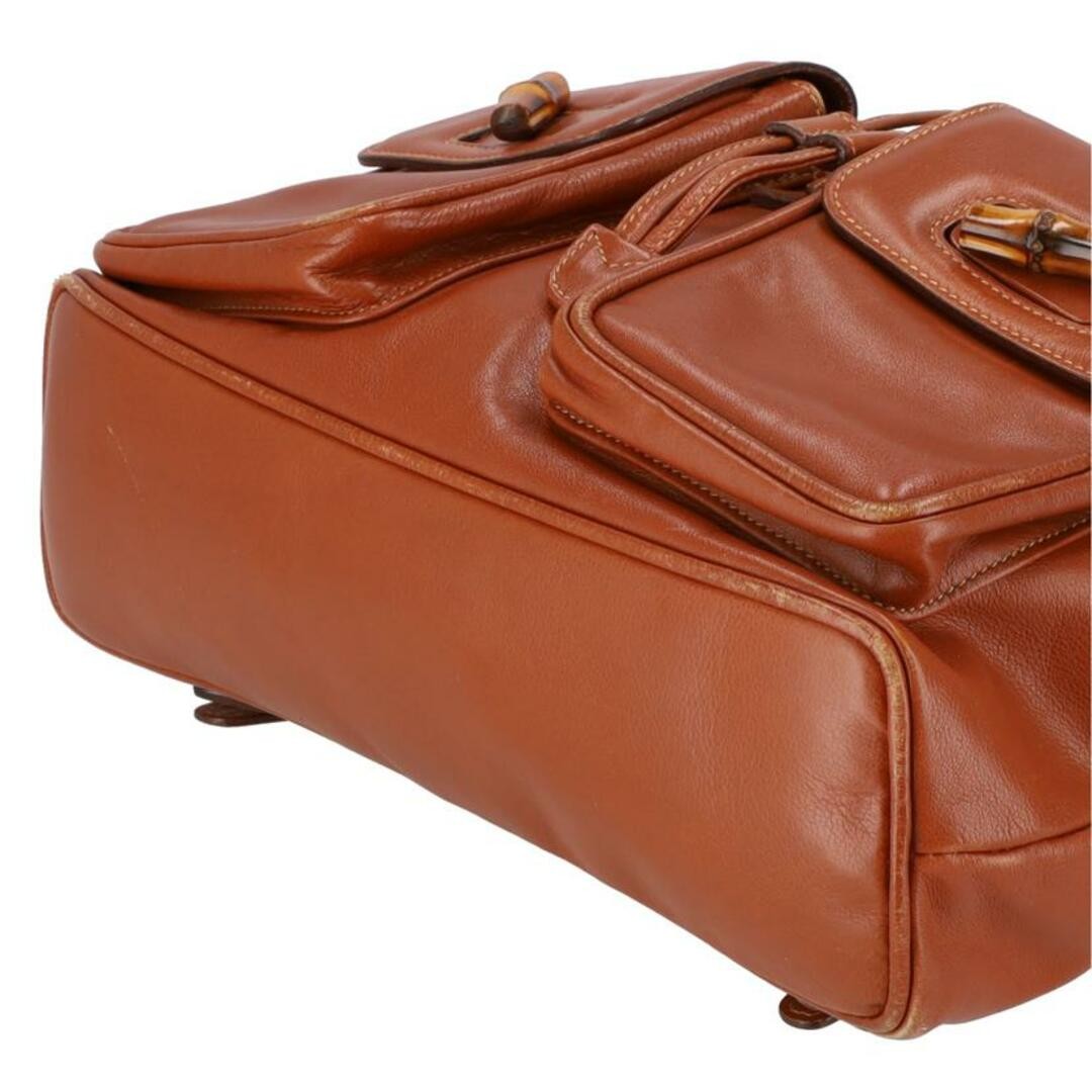 Gucci Bamboo Rucksack Women's Leather Backpack AB Used Gray thumbnail 3