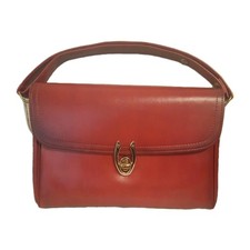 Vintage Purse Handbag Top Handle Retro MCM MUST SEE Rustic Red/Brown