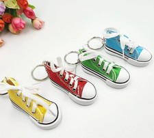 Bulk Custom LOGO Mini canvas shoe keychain 20PCS per SET