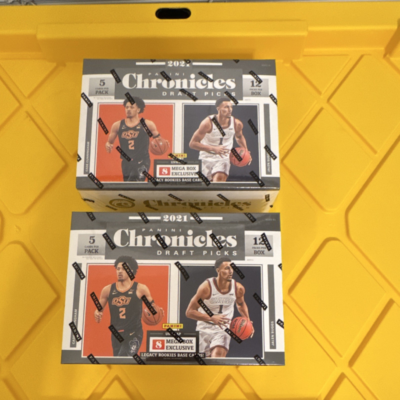 Panini 2021 Chronicles Draft Picks Mega Box Lot 2x SEALED Cade Cunningham