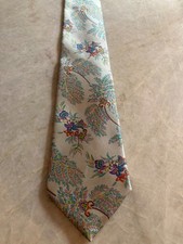 Vintage ZEGNA Mens Paisley/Floral Necktie Tie