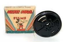 1930s Disney MICKEY MOUSE FILMS 8mm Film  Reel THE GORILLA TAMER in box 503-A