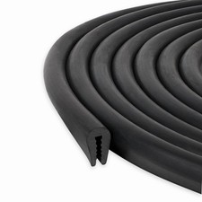 New Best Rubber Edge Trim, Fits up to 1/16 inch 1.6mm, Length 10 Feet 3.05 Meter