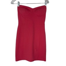 Guess Strapless Dress Medium Pink New Stretch BodyCom Dance Party Summer