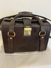 Vintage Brown Leather Hard Case Shoulder Strap Camera Bag