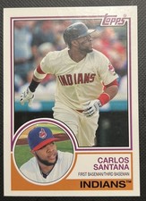 2015 Topps Archives Carlos Santana #210 NM Indians