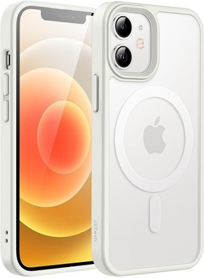 JETech Magnetisch Hülle für iPhone 12 Mini 5,4 Zoll / MagSafe (Weiß)